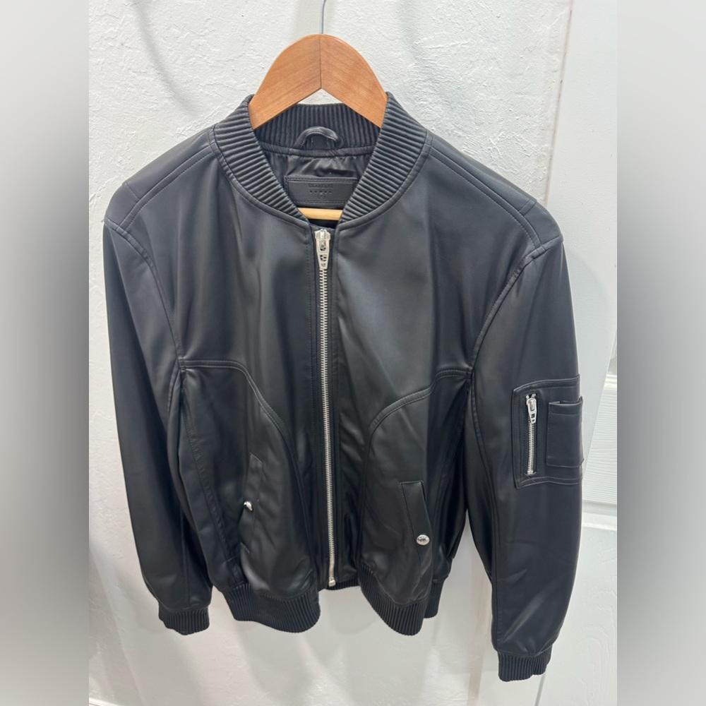 NWOT Blank NYC Black Bomber Jacket
